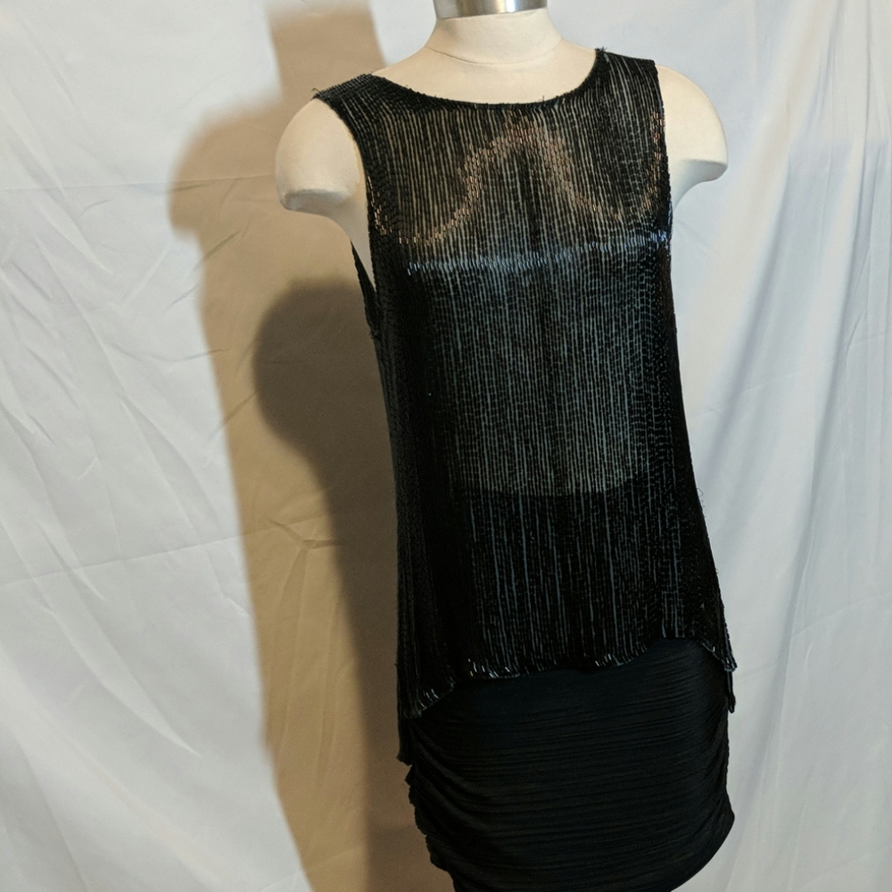 Parker silk Beaded tunic tank